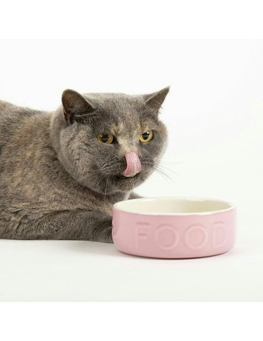 Comedero classic food color Rosa talla 15cm